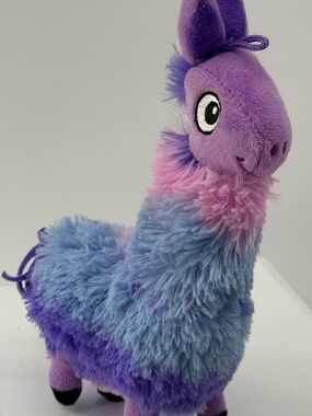 Fiesta Purple Blue Pink Llama Plush Toy